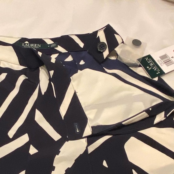 Lauren Ralph Lauren Blue Ivory Capris Pants - Picture 8 of 12